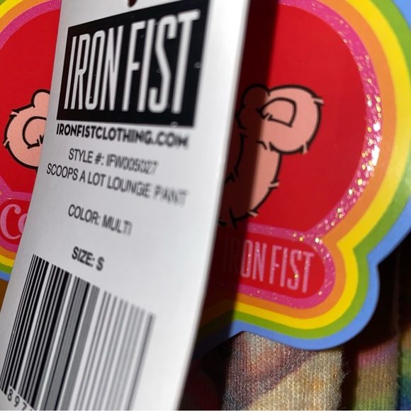 New iron fist Care Bears ice cream jogger lounge pants size small S - Picture 6 of 7